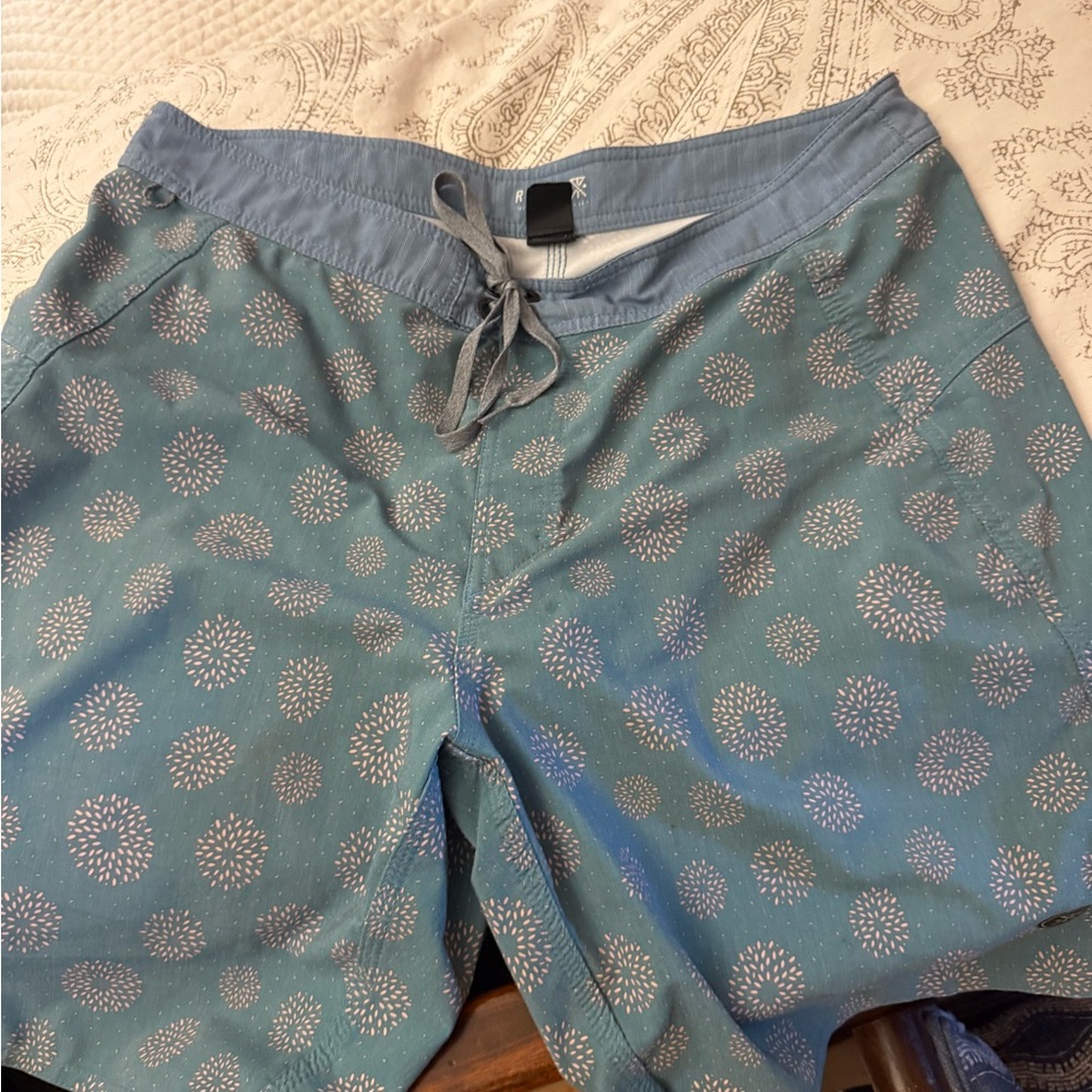 Roark Blue and Gray Board Shorts Stylish Swimwear